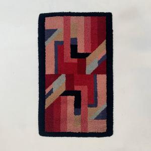 Small French Art Deco Rug In Hand-knotted Wool, Circa 1930