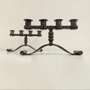 Pair Of Art Deco Candlesticks By Charles Piguet, Circa 1925, France.