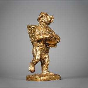 Bear With A Coffee Grinder, Christophe Fratin (1801-1864)