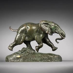 Elephant From Senegal, Antoine-louis Barye, Paris (1795 - 1875)