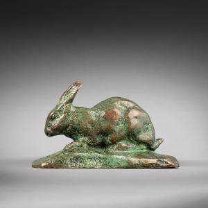 Rabbit, Ears Erect (naturalist Terrace) Antoine-louis Barye (1795-1875)