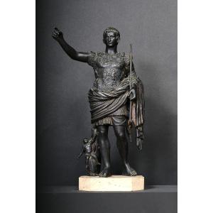 Auguste De Primaporta, Patinated Bronze, Naples 19th Century 