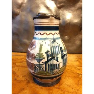 Pear Pitcher, Earthenware, Stylized Architect's Truffle, Thuringia Around 1800