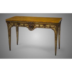 Large Console Table From The Transition Period, Naples, Circa 1780