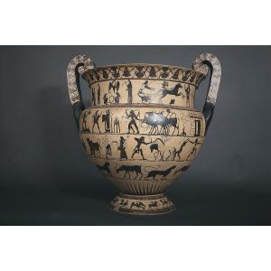 Large Greek-style Crater, "grand Tour", Italy, 19th Century