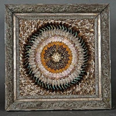 Mounted Image Of Butterfly Wings, France, 19th Century