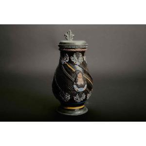 Pear Pitcher Annaberg / Saxony, Last Third Of The 17th Century