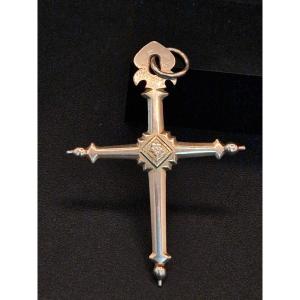Old Jeannette Cross Pendant 19th