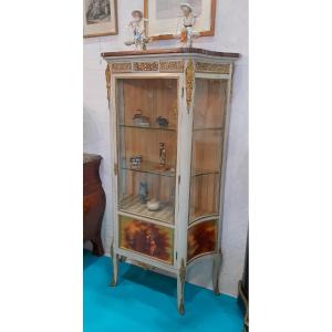 Argentier Showcase With Martin Varnish Decor