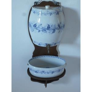 Sarreguemines Earthenware Fountain