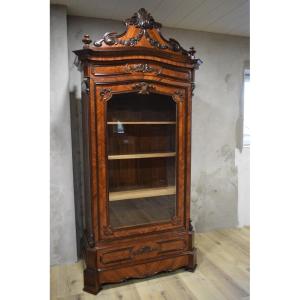 Napoleon III Rosewood 1 Door Display Cabinet