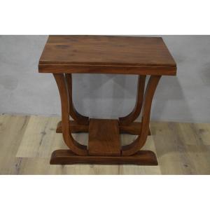 Small Art Deco Beech Table