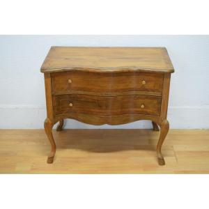 Small Rustic Louis XV Chest Of Drawers In Walnut 