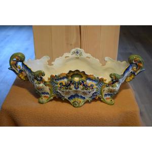 Large Planter In Desvres Earthenware