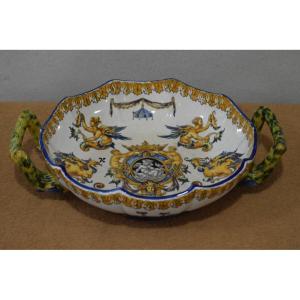 Gien Earthenware Cup With Handles