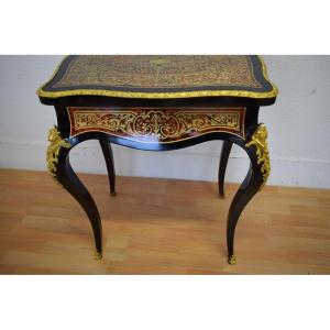 Napoleon III Worktop With Boulle Marquetry