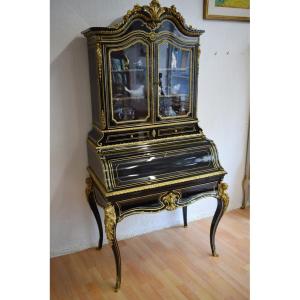 Bonheur Du Jour In Black Lacquer Napoleon III
