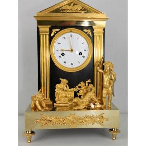 Empire Mantel Clock France In The Years 1800-1810