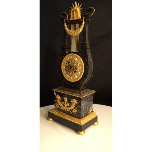 Lyre Clock France 1810-1820