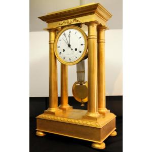Bronze Column Clock  France 1820 