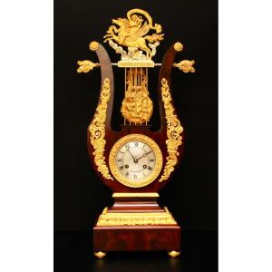 Lyre Clock France 1840-1850