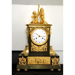 Empire Mantel Clock "children Playing" 