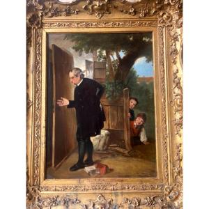 Henri Stacy Marks (1829-1898) Hst “playing With Fire”