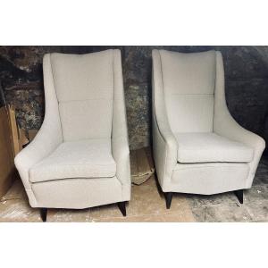 Pair Of Armchairs Gio Ponti 1891-1970