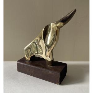 Isidro Fernandez Circa 1979 - Bronze Depicting A Bull