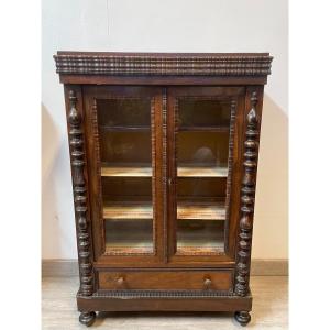 Napoleon III Period Display Cabinet In Rosewood