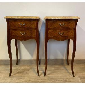 Pair Of Louis XV Style Bedside Tables