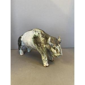 Ceramic Bull Circa 1940