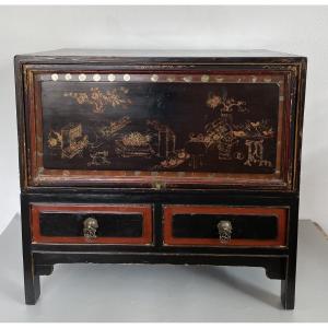Chinese Lacquer Cabinet Circa 1920
