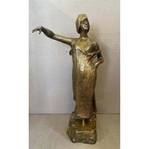 The Elegant Bronze Signed A. Moncel