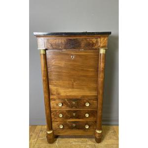 Empire Half-column Secretary In Walnut 