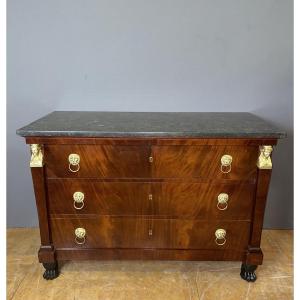 Empire Period Mahogany Chest Of Drawers