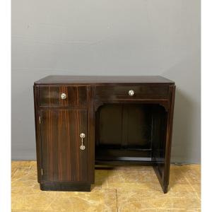 Art Deco Period Desk In Macassar Ebony 