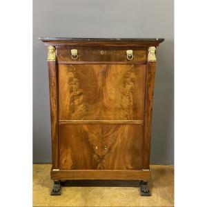 Empire Style Mahogany Secretary 
