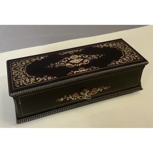 Napoleon III Glove Box In Blackened Wood