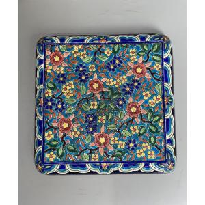 Plate Coaster In Emaux De Longwy