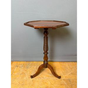 Louis Philippe Mahogany Pedestal Table, 19th Century