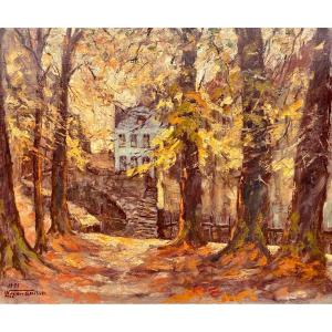 Van Der Smissen Leo, 1900 - 1966, Peintre Belge, École De Bruges, Huile Sur Toile