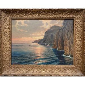 20th Century Artist, European School, View Of Capri