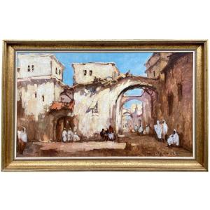 Henri Joseph Pauwels (1903 – 1983) - Oriental Street Scene