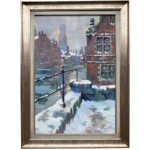 Jules Van De Leene ( 1887 – 1962 ) - ' The Belfry Of Bruges '