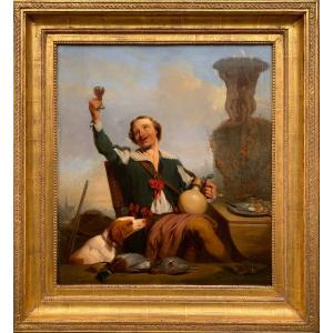 After A Good Hunt, Kremer Petrus, Antwerp 1801 - 1888, Belgian Painter