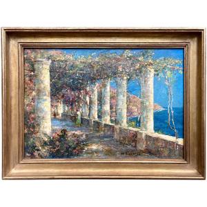 Terrace View Dei Cappuccini, Convento Di Amalfi, Verbrugghe Charles, Bruges 1877 – 1974 Paris