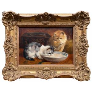 A Meal, Van Den Eycken Charles, Brussels 1859 – 1923, Belgian Painter