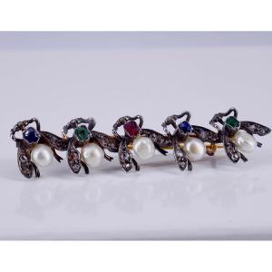 Brooch Flies Barette XIX