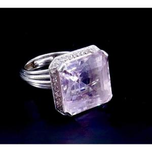 Cocktail Ring Gold Morganite 